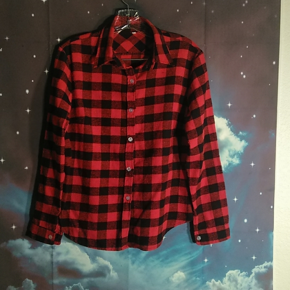 No tag plaid shirt women's size XL